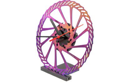 Oil Slick MTB Disc Quartz Clock