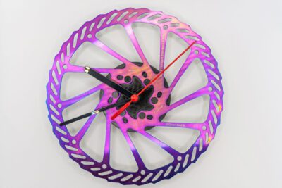 Oil Slick MTB Disc Quartz Clock