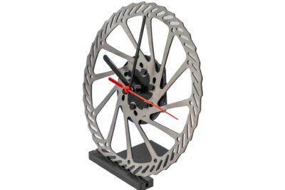 Silver Quartz Brake Disc Clock MTB