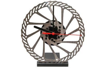 Silver Quartz Brake Disc Clock MTB