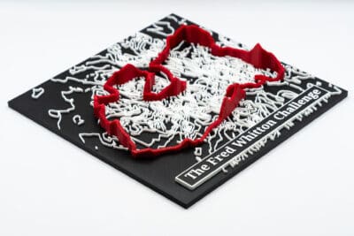 Fred Whitton Challenge 3d Printed Route Map With Elevation Profile