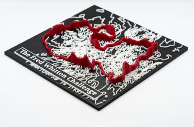 Fred Whitton Challenge 3d Printed Route Map With Elevation Profile